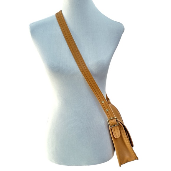 Coach Vintage Rambler’s Leather Crossbody Shoulder Purse Camel - Picture 6 of 13